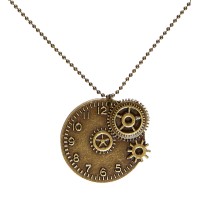 Steampunk accessoires horloge ketting