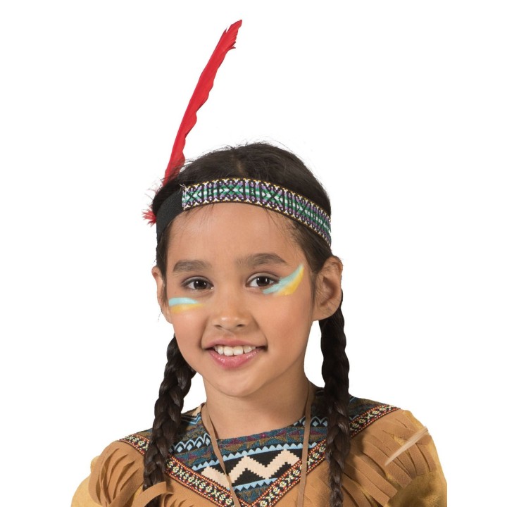 indianen hoofdband haarband veer hoofdttooi tooi