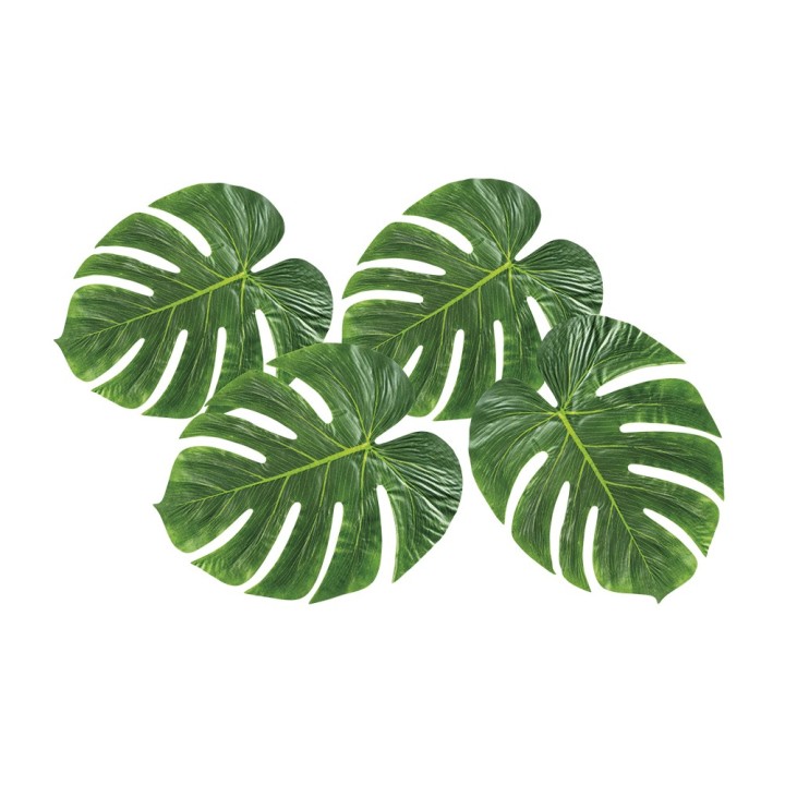 Decoratie palmbladeren tropische hawaii jungle decoratie