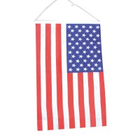 Amerikaanse hangende vlag feestartikelen Amerika USA vaandel