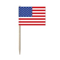 Cocktailprikkers Amerikaanse vlag  usa feestartikelen