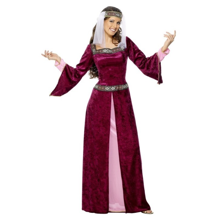 Middeleeuwse prinsessen jurk Lady Marian koningin dames