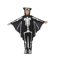 Vleermuis skelet kostuum kind skeletpak halloween