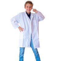 Witte doktersjas kind carnaval dokter verkleedkleding