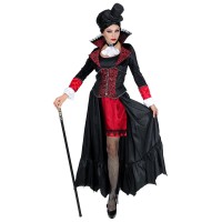 Victoriaanse vampier jurk dames Halloween kostuum