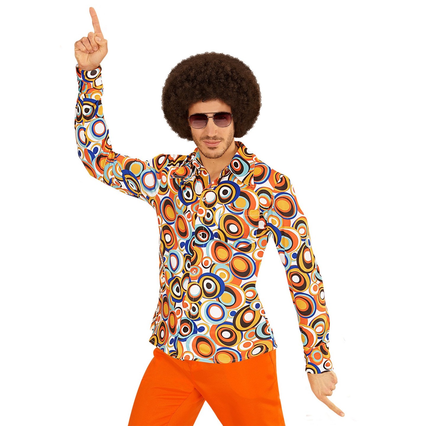 schelp Tonen onderbreken Jaren 70 retro disco shirt | Jokershop.be - Disco kleding