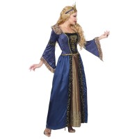 Middeleeuwse koningin kostuum dames kleding carnaval