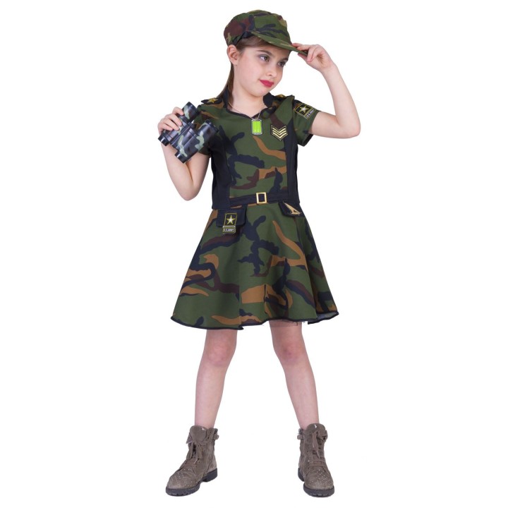 Leger soldaat jurkje Army girl kostuum