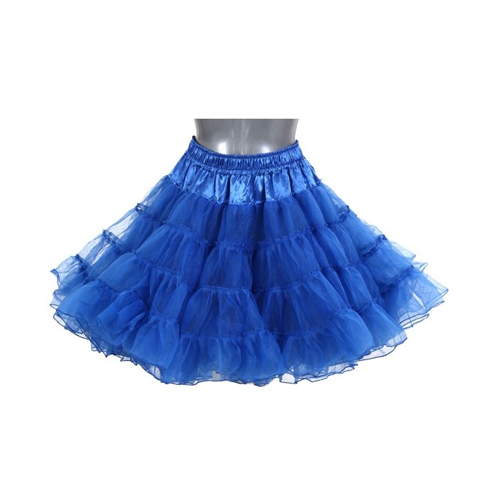 blauwe petticoat 2-laags deluxe