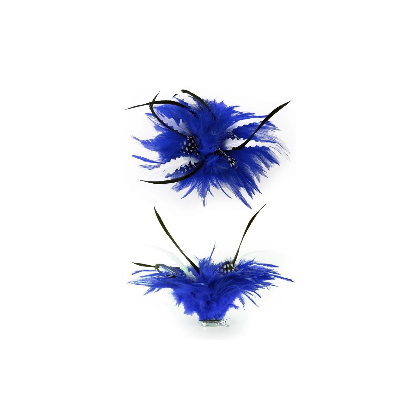 blauwe haarbloem bloemen fournituur carnaval