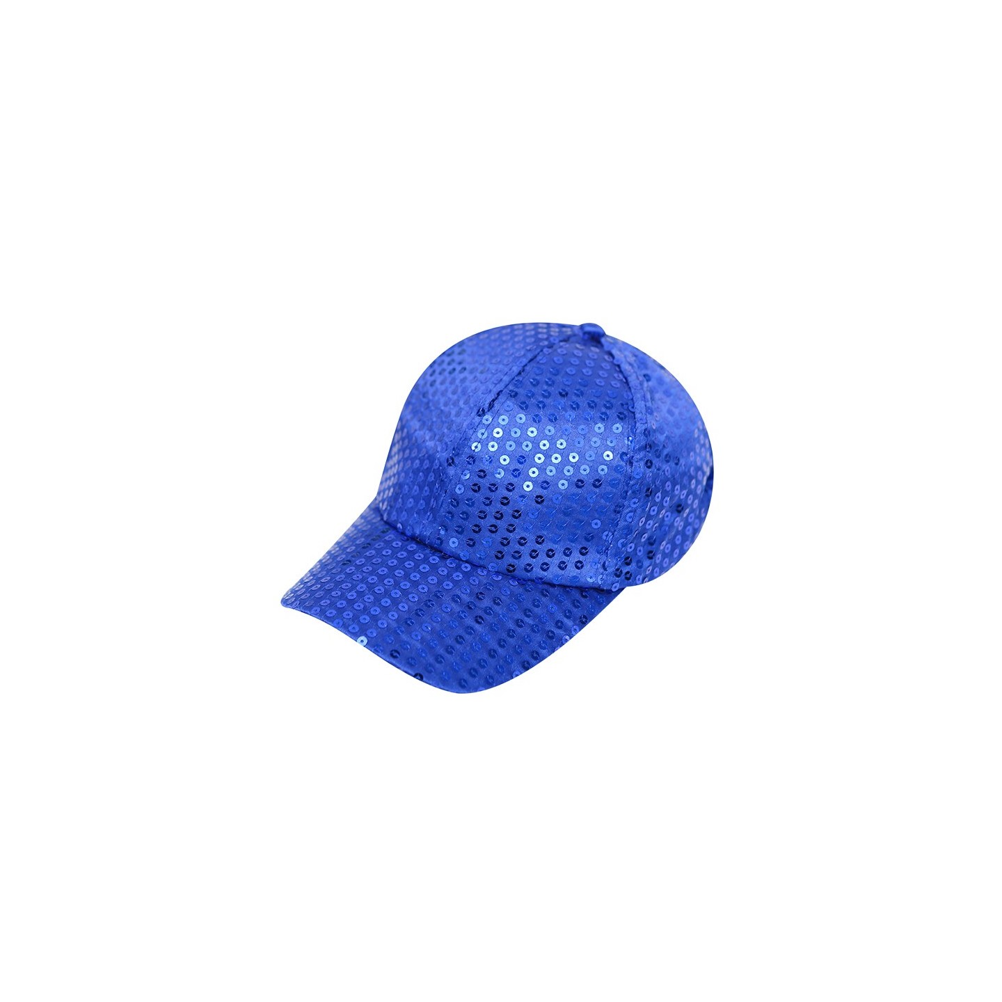 Glitter pet blauw pailletten cap