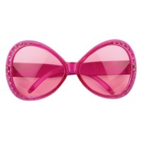 Feestbril roze bril carnaval disco partybril