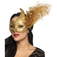 Venetiaans oogmasker goud Venice prezioso carnavalsmasker