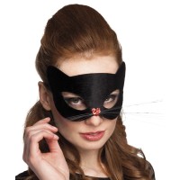 Venetiaans oogmasker zwart kat carnavalsmasker masker