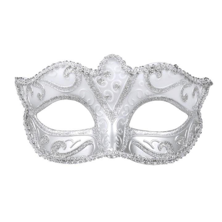 Venetiaans oogmasker zilver carnavalsmasker masker