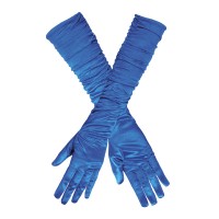 lange gala Handschoenen blauw