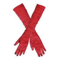 rode lange Gala Handschoenen Hollywood 