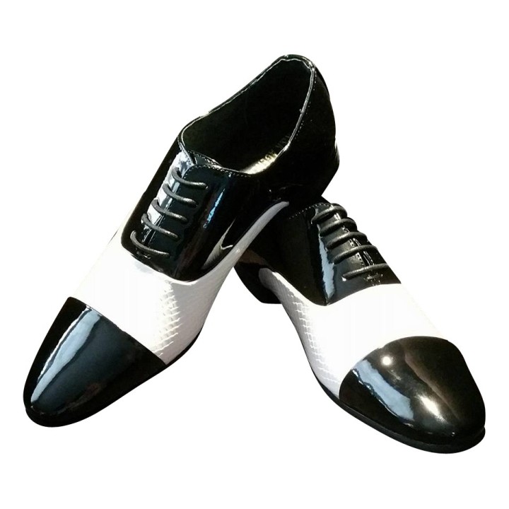 jaren 20 Gangster schoenen zwart wit