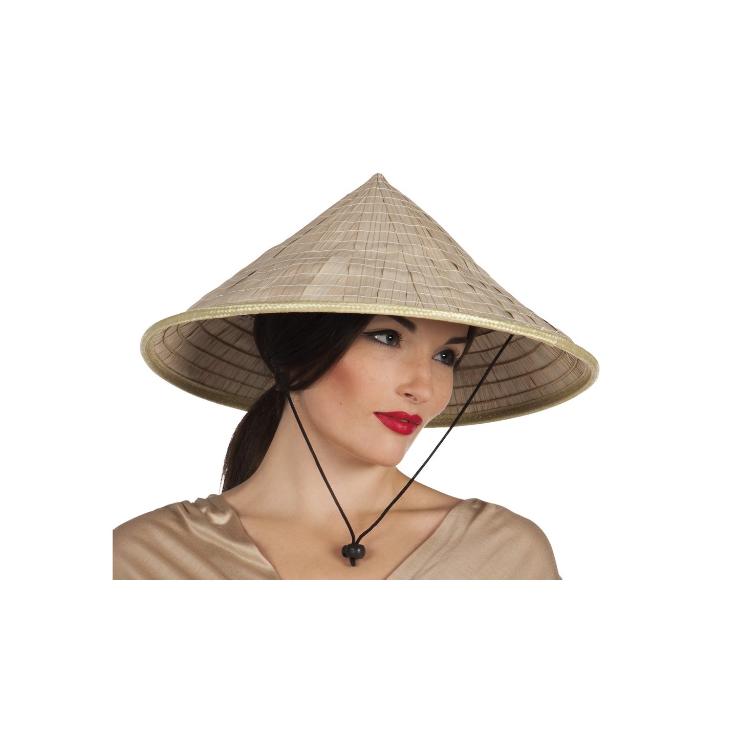 Toneelschrijver Slim Alcatraz Island Chinese hoed stro | Jokershop.be - Verkleedwinkel