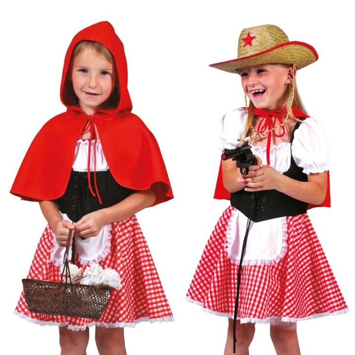 roodkapje kostuum kind cowgirl pakje carnaval
