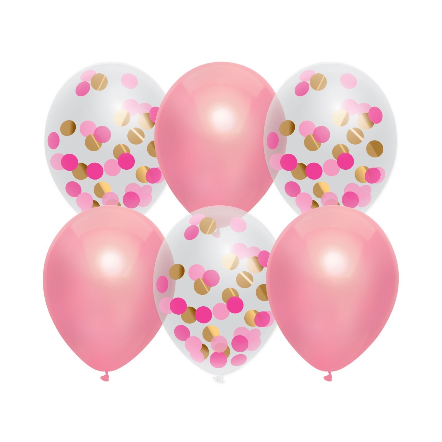 Confetti ballonnen roze
