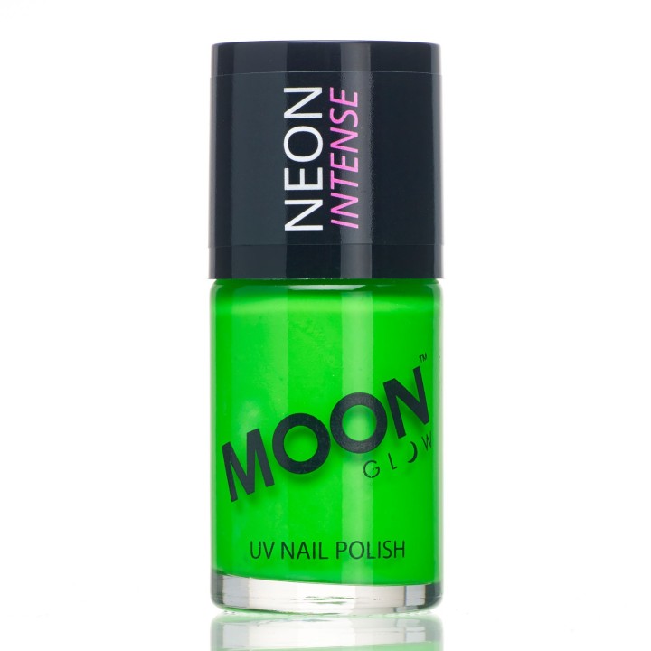 Fluo neon UV nagellak groen schmink 