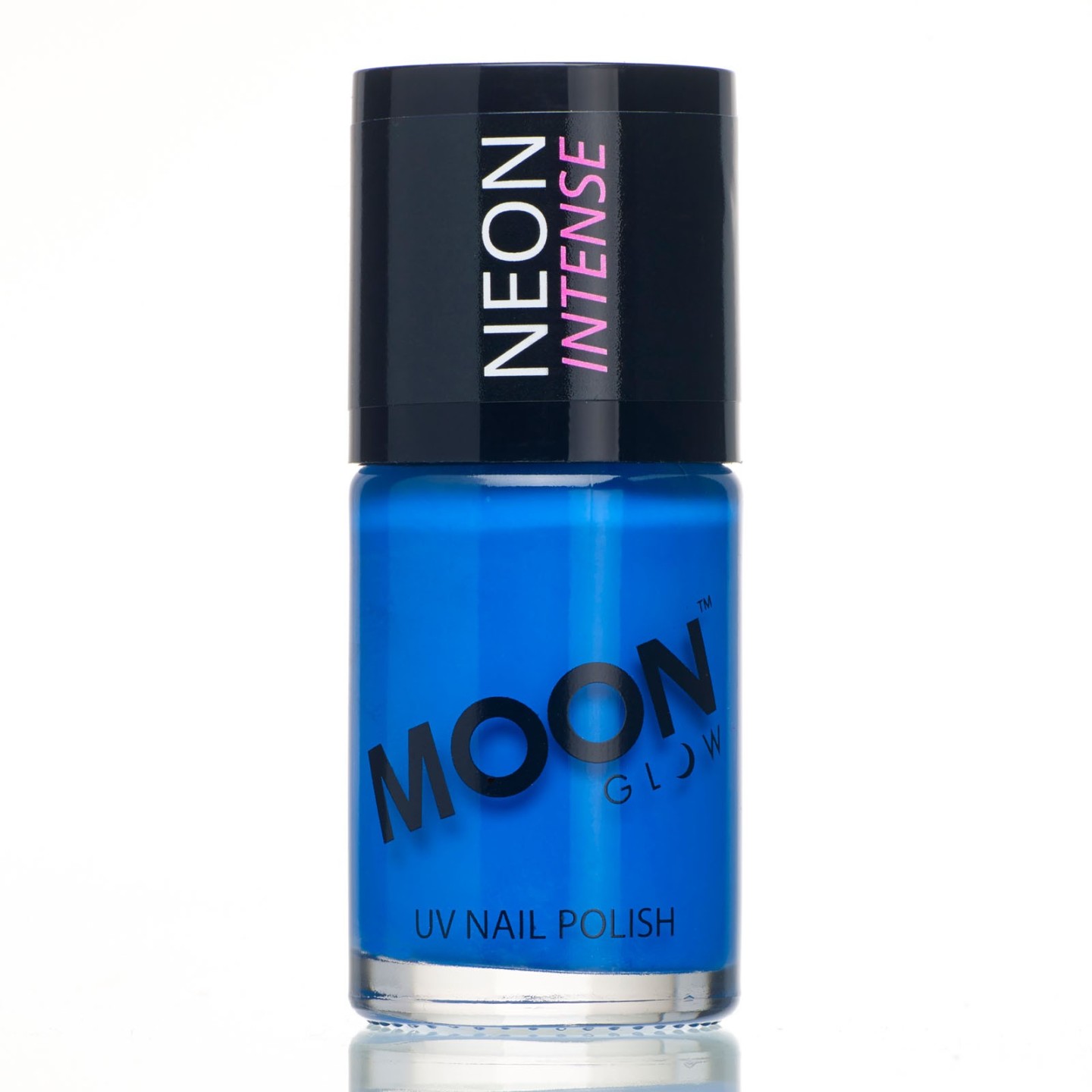 Fluo neon UV nagellak blauw schmink 