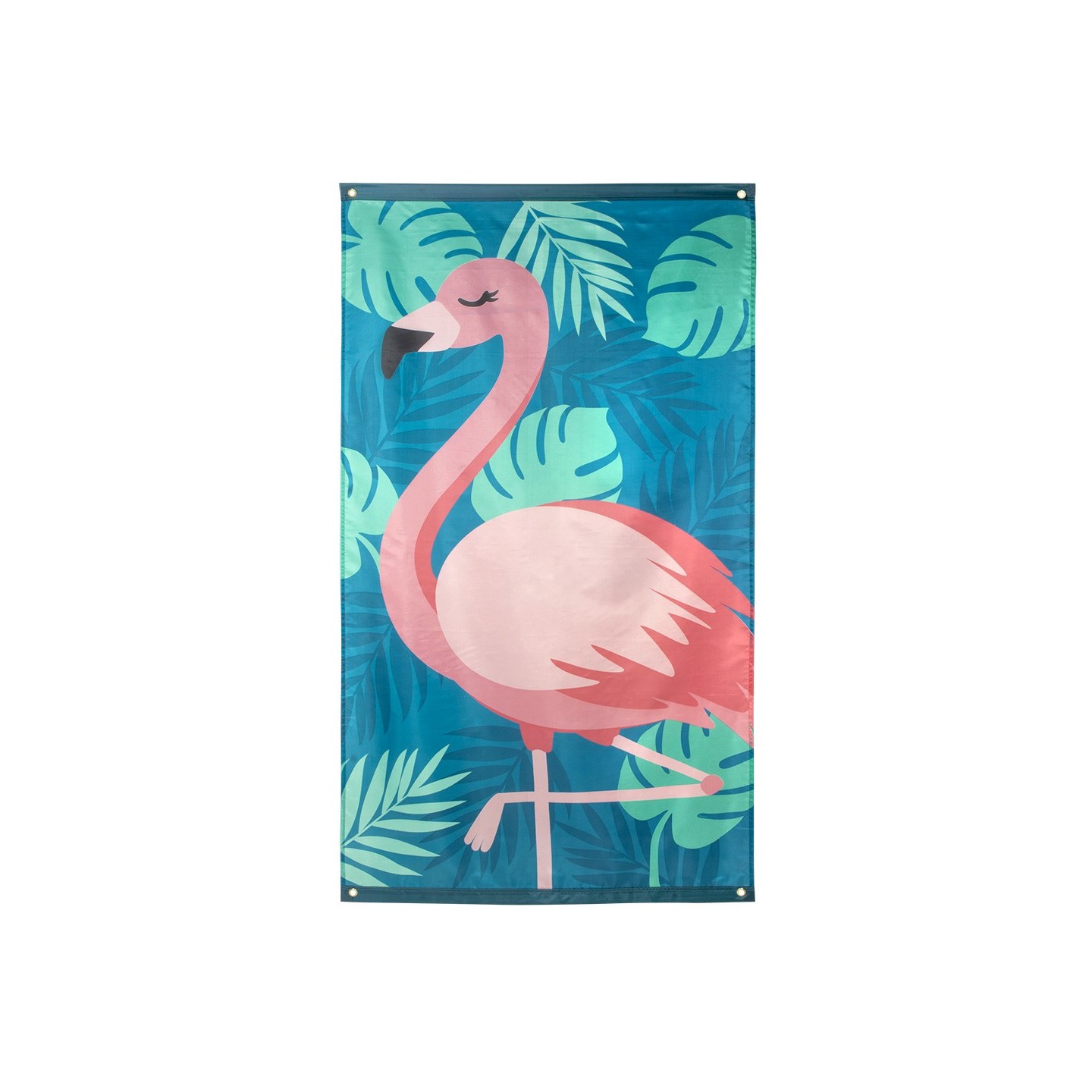 flamingo decoratie vlag 150x90 cm