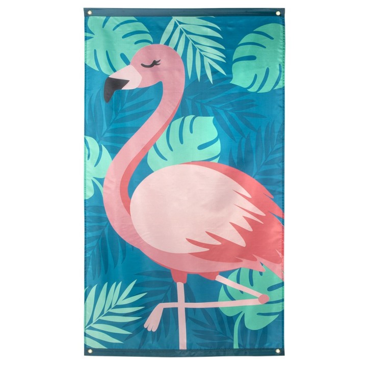 flamingo decoratie vlag 150x90 cm