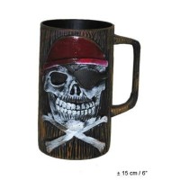 Piraten beker piraat accessoires drinkbeker