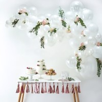Witte ballonnenboog DIY-pakket 70-delig