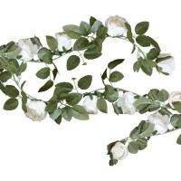 witte rozen bloemen slinger huwelijk bruiloftdecoratie