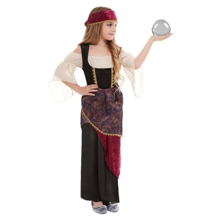 Waarzegster kostuum zigeunerin kind carnaval pakje