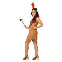 pocahontas kostuum volwassenen indianen jurkje carnaval
