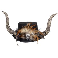 Voodoo hoed halloween accessoires feestartikelen