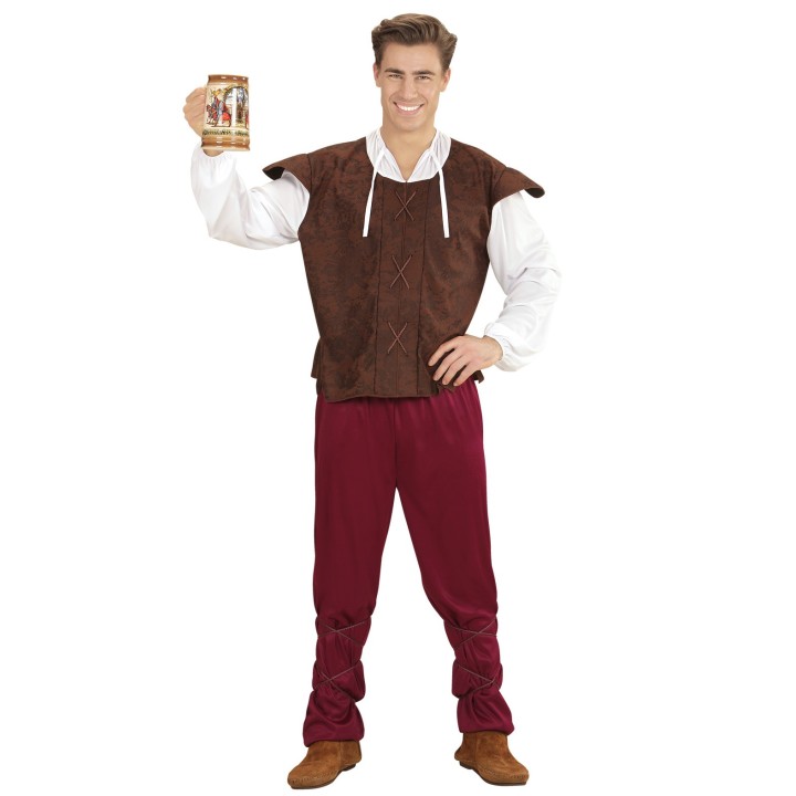 Middeleeuwse ober kostuum Breugel outfit man