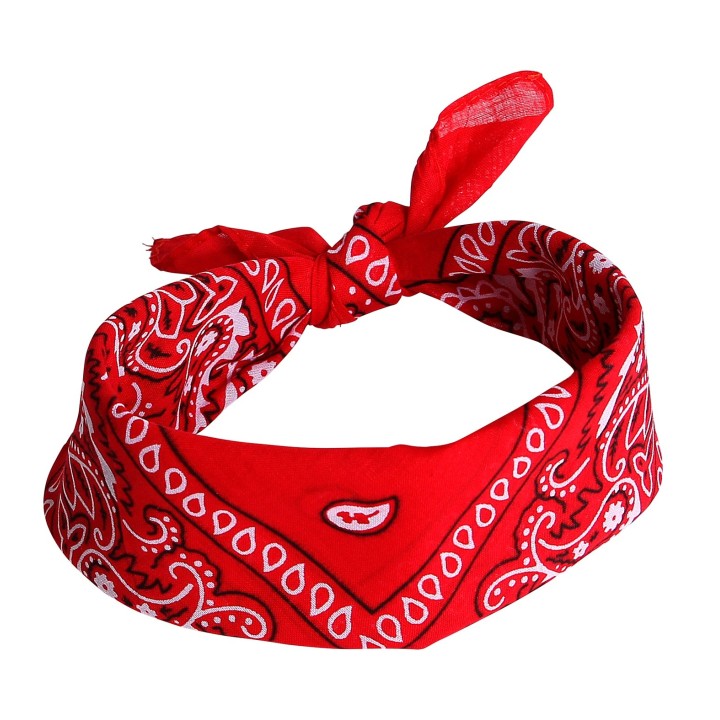 rode bandana hoofddoek