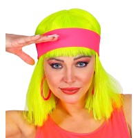 Fluo haarband roze hoofdband neon accessoires