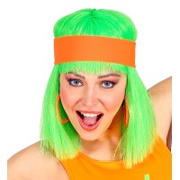 Fluo haarband oranje hoofdband neon accessoires