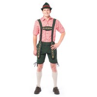 goedkope Lederhosen groen Tiroler broek kleding