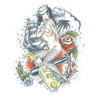tijdelijke zeemans tattoo bovenarm nep tattoo
