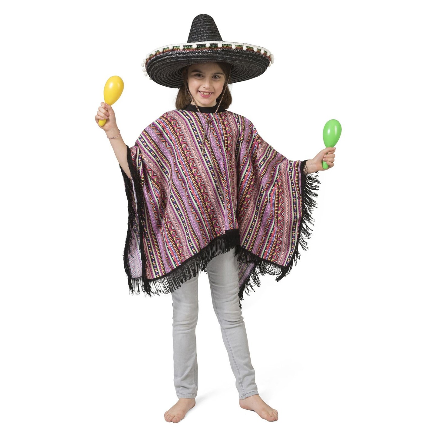Omzet blok tellen Mexicaanse poncho kind | Jokershop.be - Carnavalskleding