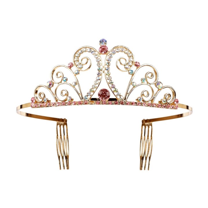 gouden Prinsessen kroontje kind tiara diadeem