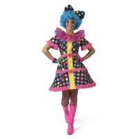 Clown jurkje dames carnaval kostuum clownspak 