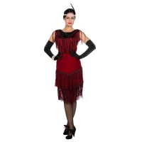 Charleston jurk Red Ruby Roaring Twenties