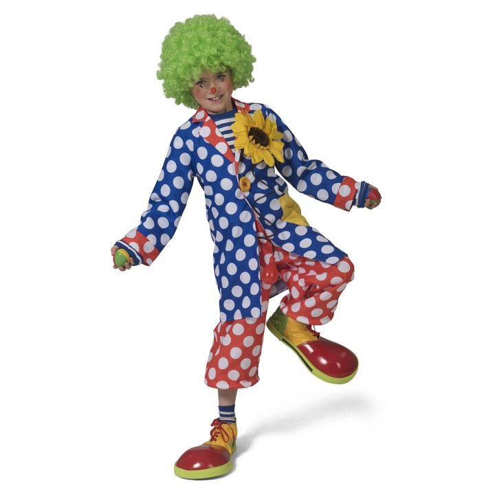 Clowns jas kind carnaval kostuum clownspak 