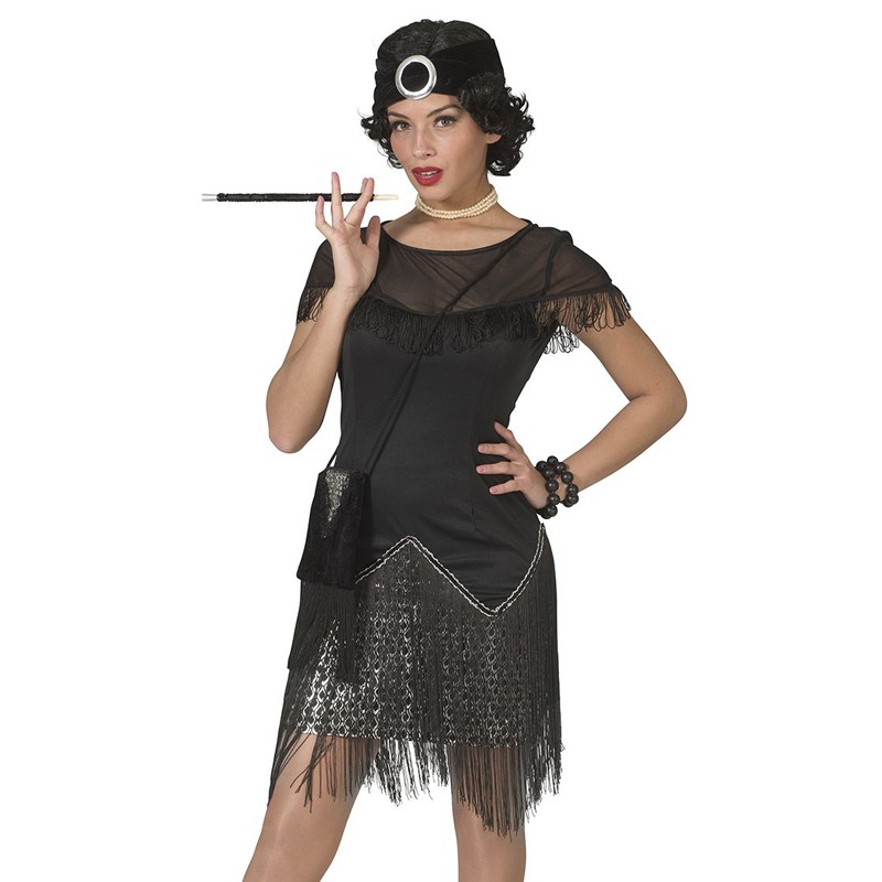krab Scully Luik Charleston kleedje Zwart | Jokershop.be - Great Gatsby kleding