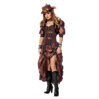 Steampunk jurk dames kostuum kleding carnaval