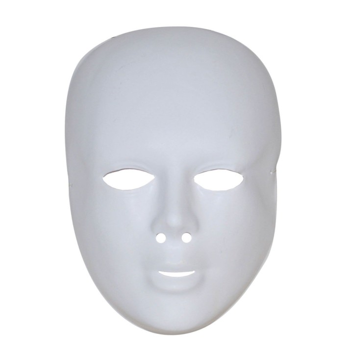 wit masker beschilderbaar carnavalsmasker