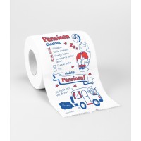 Humor toiletpapier WC rol pensioen